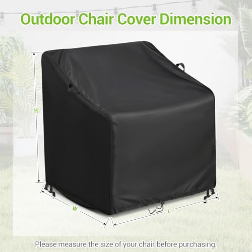 Kasla Patio Chair Cover, Waterproof Heavy Duty Cover for Outdoor Rocking Chair & Rattan Wicker Chair & Swivel Chair (33"L×35"W×36"H, 2 Pack) by Kasla - Image 2