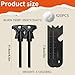 HOPKASE 2PCS Magnesium Fire Starter with Striker, High Temp Magnesium Rod, Ferro Rod Fire Starter Survival Tool with 20Pack Waterproof Tinder and Steel Fire Striker for Camping, Hiking and Emergency