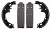 Wagner  Z242DR Riveted Brake Shoe Set, Rear