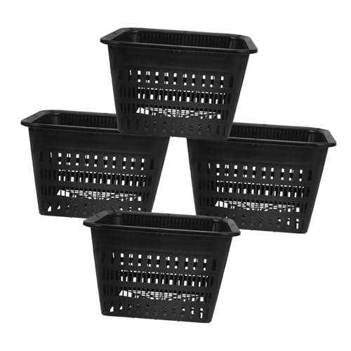 FUNOMOCYA 4pezzi Bicchieri in Rete Di Plastica Per Coltivazione Vasi Di Rete Cestini Per Piantagione Contenitori Per Piante Per Piante Acquatiche