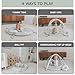 Aila+Aiden 6-in-1 XL Play Mat & Play Gym, Baby Gym, Baby Activity Gym, Sensory Exploration and Motor Skill Development Toys (Sage)