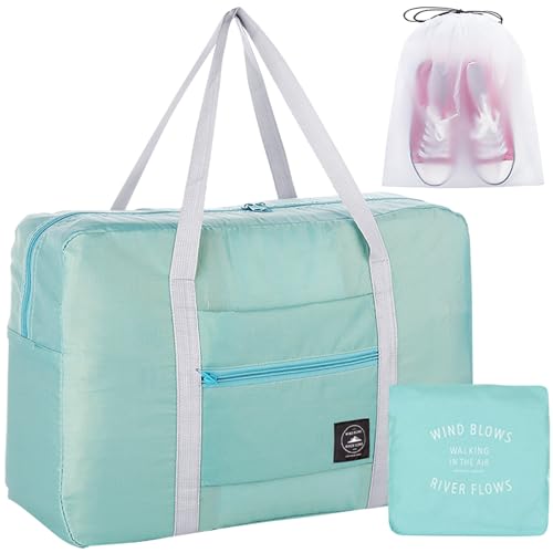 Travel Bag Foldable Duffle Carry on Tote Weekender Overnight Luggage Bag