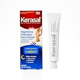 Kerasal Nighttime Intensive Foot Repair, Skin Healing Ointment for Cracked Heels and Dry Feet, 1 oz (Packaging May Vary)