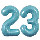 40 Inch Macaron Blue Number 23rd 32nd Balloon Number Blue 32 Foil Mylar Jumbo Giant Big Large 23th B
