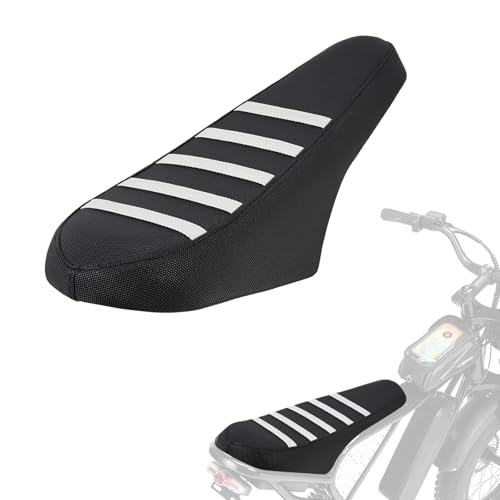 IUVWISN Non-Slip Seat Cover Compatible Fit for Ridstar Q20/Q20 Pro Lite EBike E-Bike, Electric Bike Soft Seat Cover White
