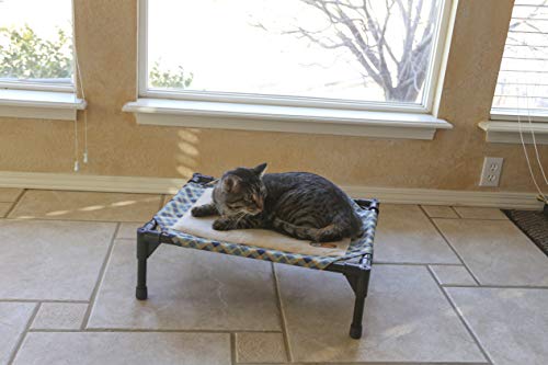 K&H Pet Products Thermo-Pet Cot Heated Elevated Dog Bed - Blue Plaid/Tan, Medium 25 X 32 X 7 Inches - Thumbnail 7