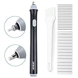 Electric Eraser Kit Battery Operated Sketching Drawing Pencil Eraser 2 Highlights(erasing) Effects with 100pcs Rubber Refills(40 Big + 60 Small), for Artists Painters Designers Students Teachers-Black