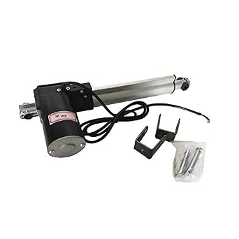 Linear Actuator 200mm8" Electric Actuator Motor Stroke Linear Actuator 6000N1320lbs with Mounting Brackets 24V DC for Automotive Electric Power Machinery Metallurgy Mine