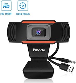 HD Webcam 1080P with Microphone, MINIKEAN PC Laptop Desktop USB Webcams Pro Streaming