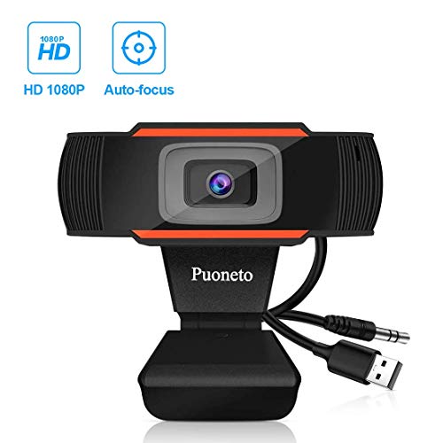 HD Webcam 1080P with Microphone, MINIKEAN PC Laptop Desktop USB Webcams Pro Streaming