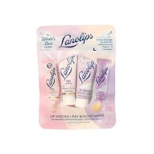 Lanolips 101 Lanolin Lip Balm & Overnight Lip Mask Duo - Mini Heroes Kit for Complete Day to Night Care - Deeply Hydrating Moisturizer Set with Pure Lanolin Oil 2 Count