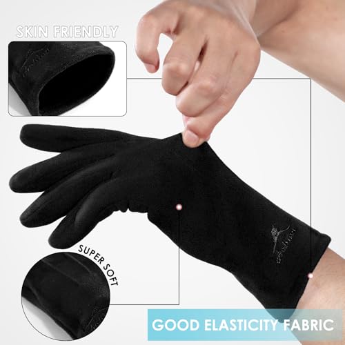 image for Achiou Women Winter Touchscreen Gloves Soft Comfortable Thermal Elasti