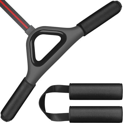 Handle Cover for Rowing Machines with Hook and Loop