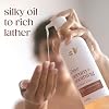 Dove Serum+ Shower Oil Body Wash with Glycerin Serum, Almond Oil & Sandalwood, Soothing Hydrating Cleanser, 15.3 fl oz