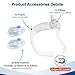 Upgraded Set for Airtouch N30i & AirFit N30i, Includes 2 Nasal Cradle Cushion (Old Version), Frame & Elbow, Warm & Denoise Nasal Pillow Mask, Easy to Use CPAP Supplies, No Headgear, Blue - Small