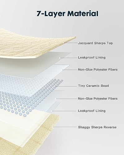 Uttermara Jacquard Weighted Blanket for Adult, 3D Cable Pattern Heavy Blanket Queen | Full Size 15lbs for Warm and Cozy 60" x 80" for Relaxation, Beige - Image 6