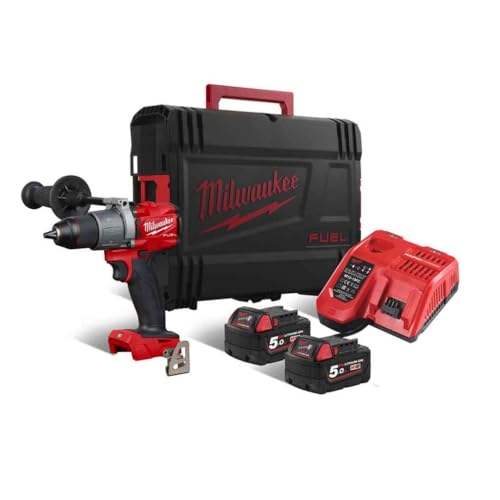 Milwaukee Akku-Schlagbohrschrauber M18FPD mit HD-Box und 2x 18V/5,0Ah
