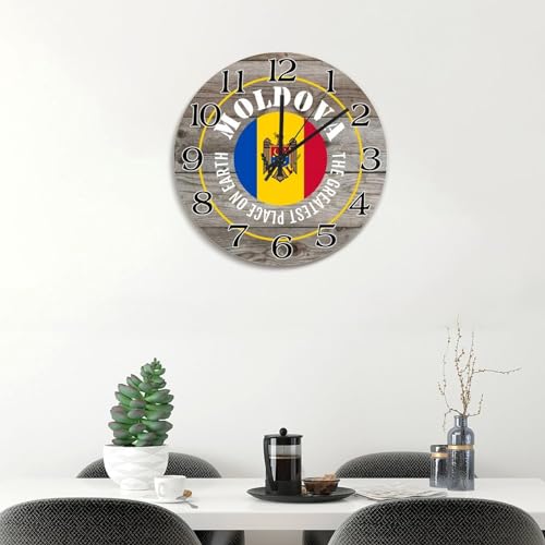 Horloge murale Moldavie pour salon rustique maison