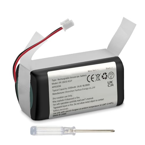 3200mAh RVBAT850 Replacement Battery for Shark Ion R75, AV75