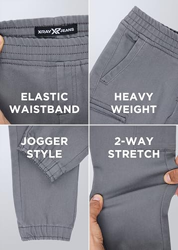 X RAY Jogger-Style Stretchy Colored Cargo Pant (4-18), Casual Tapered Pants for Boys,3