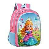 Mochila Infantil Feminina Escolar Menina Princesa- até 4 a 10 anos, Juvenil e Espaçosa