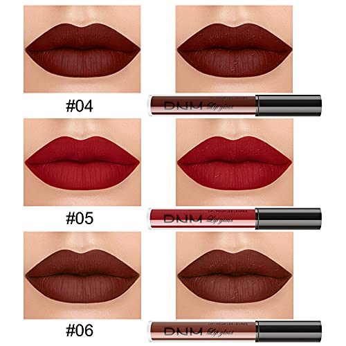 AMY'S DIARY Matte Liquid Lipstick Set in Dark Red Brown #TOP24
