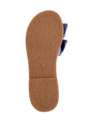 Image of Verdusa Women's Bow Flat Sandals Leather Open Toe Flats Summer Vacation Shoes Beach Sandals Outdoor Slippers