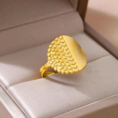 Bijoux de mariage bague ajustable dorée pour fête