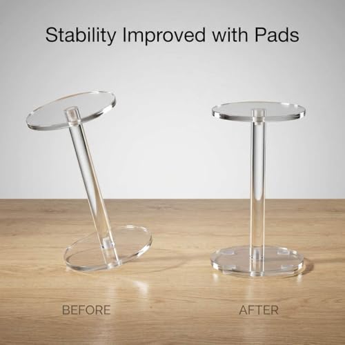 QWORK Round Acrylic Display Stand, Premium Clear Round Riser Stands, Set of 3 by QWORK - Image 5