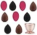 Set di spugnette da trucco,Spugnette Make Up Frullatore in Spugnette Make Up da 9 Pezzi+ 1 pcs Supporto di Spugna,per Cipria, Correttore e Fondotinta – Spugna Trucco