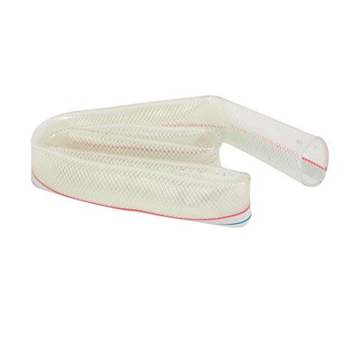 Ruilogod Tubo de tubo de PVC flexible reforzado claro transparente 1 metro de longitud 32 mm diámetro interno