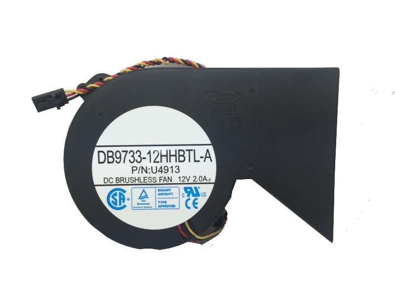 Ventilateur DB9733-12HHBTL-A pour OptiPlex GX270 | CPU U4913 12V 3 fils