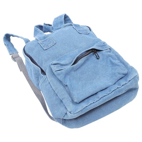 Mochila vaquera azul casual elegante para escuela infantil
