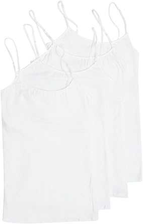 4 Pack Active Basic Womens Basic Tank Tops,White,Small