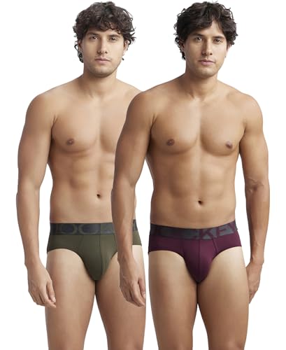 Image of Jockey IC27 Men Tactel Microfiber Elastane Stretch Solid Brief (Pack of 2)