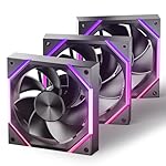 Asiahorse Nyota 120mm Case Fan with Efficient Cooling, ARGB Fan Lighting, 800-1800RPM Speed Control, and Whisper-Quiet Operation Under 29 dB, Unique Design for PC