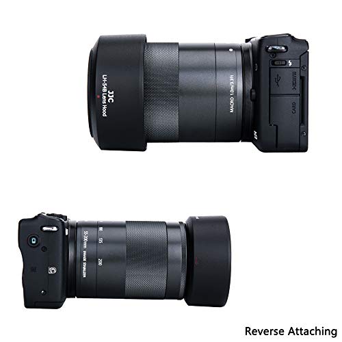Jjc Bayonet Dedicated Lens Hood Shade For Canon Ef-M 55-200Mm F/4.5-6.3 Is Stm Lens On Canon Eos M50 M100 Mirrorless Camera, Replaces Canon Et-54B Oem Lens Hood #TOP3