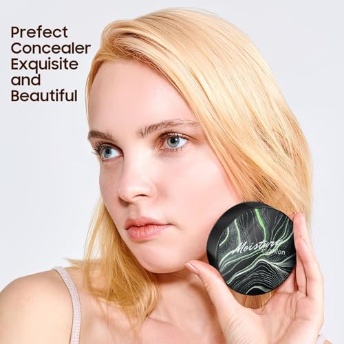 Mushroom Head Air Cushion CC Cream - Long-Lasting & Brightening BB Cream Foundation for Mature Skin, Waterproof & Moisturizing Full Coverage Self Adjusting Concealer for Even Skin Tone (Natural) - Image 4