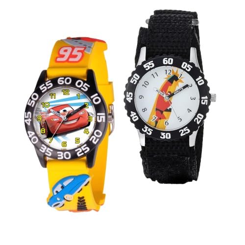 Montre enfant Disney Pixar antichoc pour apprendre l'heure facilement sans frustration