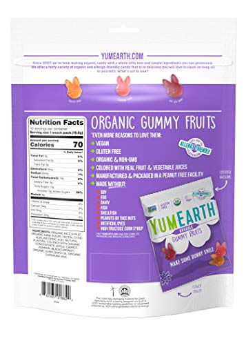 Yumearth Spring Fruit Gummy Snack Packs, 10 Count - Allergy Friendly, Non Gmo, Gluten Free, Vegan #TOP1