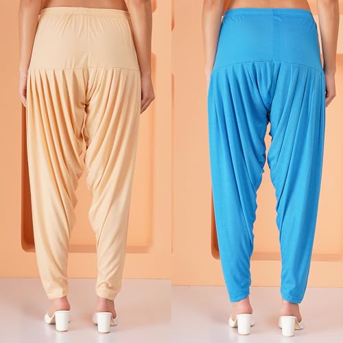 Image of Buy That Trendz Patiala Salwar for Women Relaxed Fit Viscose Patiyala Salwar Harem Bottom Pants