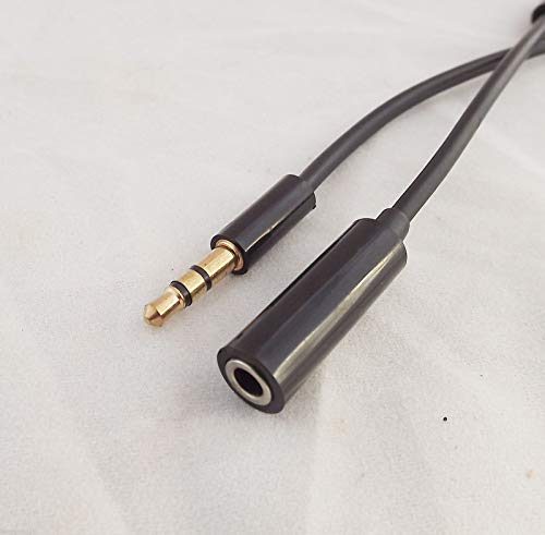 Adaptador corto audio macho a hembra 3.5mm miniatura 2