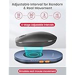 Vaydeer-Ultra-Slim-Mouse-Mover-Air-3-Mouse-Jiggler-with-Adjustable-Interval-Timer-Undetectable-Noiseless-Simulates-Realistic-Movement-Driver-Free-Shaker-for-Keeping-The-PC-Active Vaydeer Ultra Slim Mouse Mover, Air 3 Mouse Jiggler with Adjustable Interval Timer, Undetectable & Noiseless, Simulates Realistic Movement, Driver-Free Shaker for Keeping The PC Active