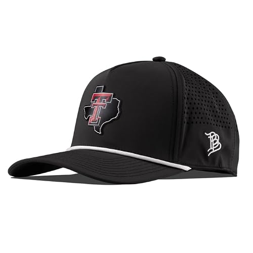 Branded Bills Officially Licensed x Texas Tech Red Raiders Black 5-Panel Lubbock Local PVC