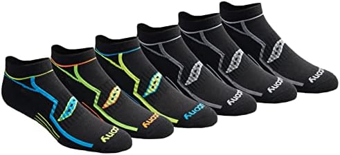 Saucony Men's Rundry Bolt Performance No-show Socks, Available in M-xxl (6, 12, 18 Pairs)