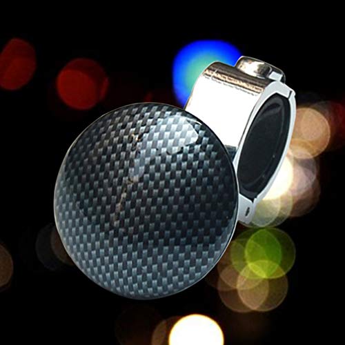 BESPORTBLE 1 maçaneta giratória para volante de fibra de carbono durável para volante