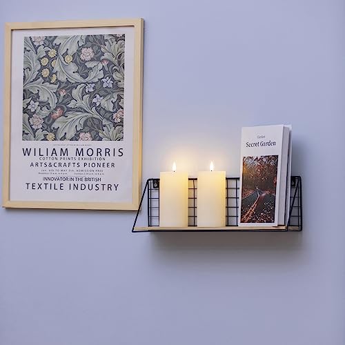 Volnyus Flameless Candles Set Of 2 (3X6 Inch) Flickering Led Candles Battery Operated With Remote Control Timers For Fireplace Bedroom Livingroom Party Dimmable Ivory Pillar Candles Flat Top #TOP4