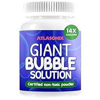 Bubbles for Kids - Giant Bubble Solution, Bubble Wands, Bubbles Powder Mix - The Original Powder Solution for Kids Friendly & Long Lasting Outdoor Toys Fun