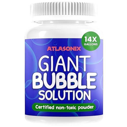Giant Bubble Solution | Giant Bubble Wand | 100% Kids Safe Refill Solution Powder for All Bubble...