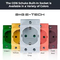 5x Schuko-Steckdose für Hutschiene, Einbau-Steckdose mit Metallclip, Schutzkontakt, Kindersicherung und 2.5 TE Breite, Ideal für Verteilerschränke und Schaltschränke – Ansicht 6
